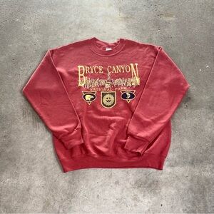 Bryce canyon national park vintage graphic crewneck